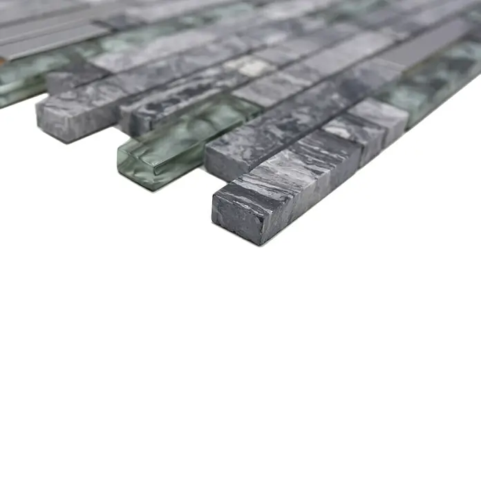 Mozaik csempe Crystal XCM MV778 kombinált - Fényes - Közeli felvétel
