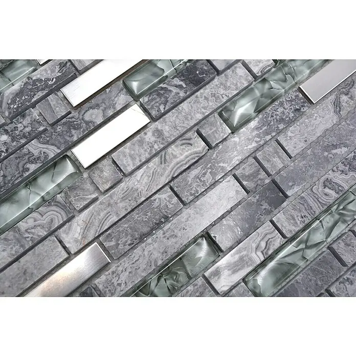 Mozaik csempe Crystal XCM MV778 kombinált - Fényes - Közeli felvétel