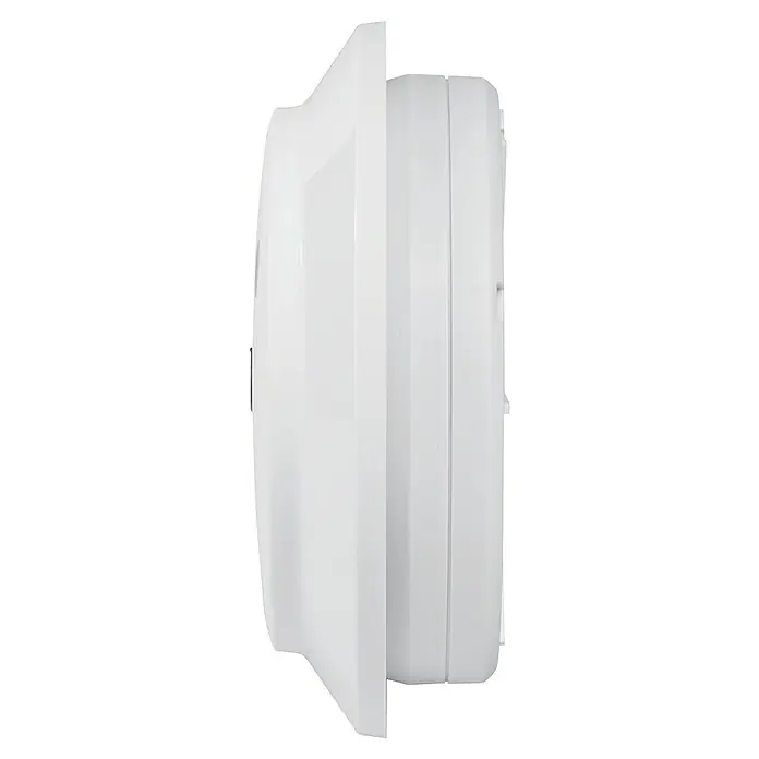 Homematic IP Alarmsirene HmIP-ASIR-2 - Batteriebetrieben, Alarmsignal: 90 dB, Ø x H: 12,4 x 4,5 cm - Linke Seitenansicht