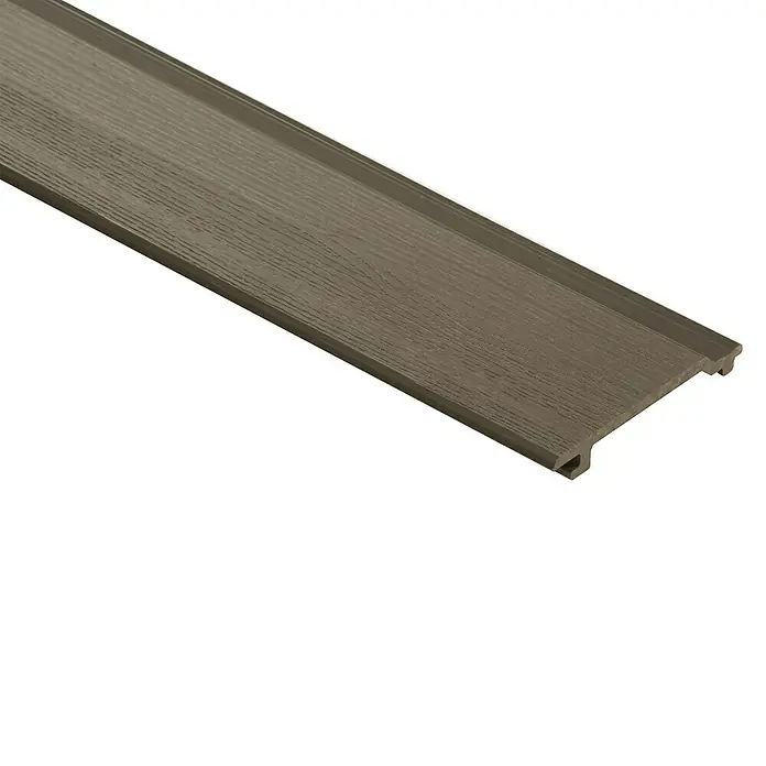 Revestimiento de pared Texturada - L x An x Es: 2.200 x 148 x 21 mm, Marrón - Primer plano