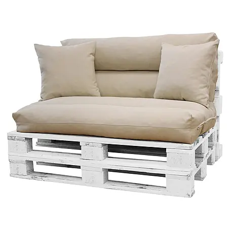 Set cojines para palet Liso con palets Blancos