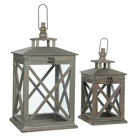 Farolillo de madera Parma