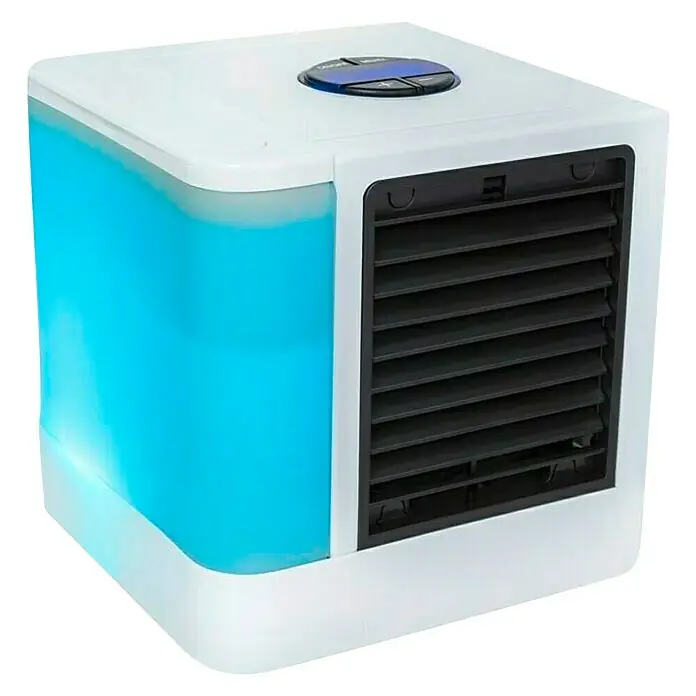 Proklima Luftkühler - 5 W, Weiß, 14 x 14 x 14,5 cm, USB - Diagonale Ansicht