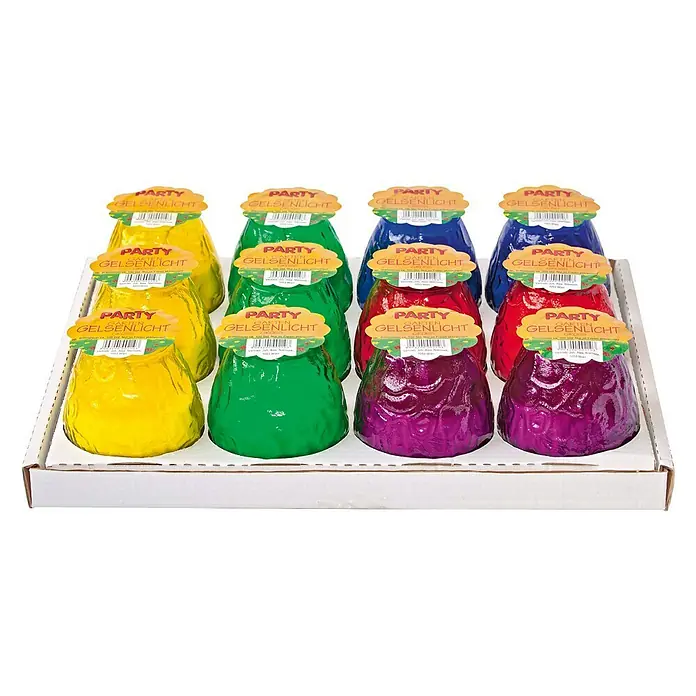 Vandal Dekokerze Gross - Bunt, Material: Glas - Diagonale Ansicht