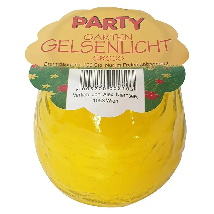 Vandal Dekokerze Gross - Bunt, Material: Glas - Diagonale Ansicht