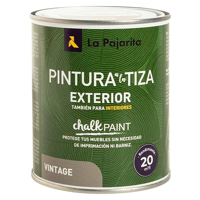 La Pajarita Pintura de tiza - Vintage, 750 ml, Mate - Vista frontal
