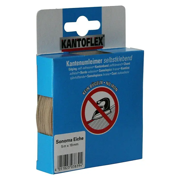 Kantoflex Umleimer - Sonoma Eiche, 5 m x 19 mm - Diagonale Ansicht