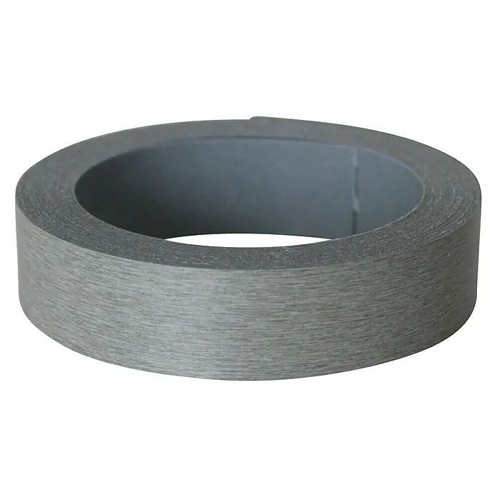 Kantoflex Umleimer - Aluminium-Optik, 5 m x 19 mm - Vorderansicht