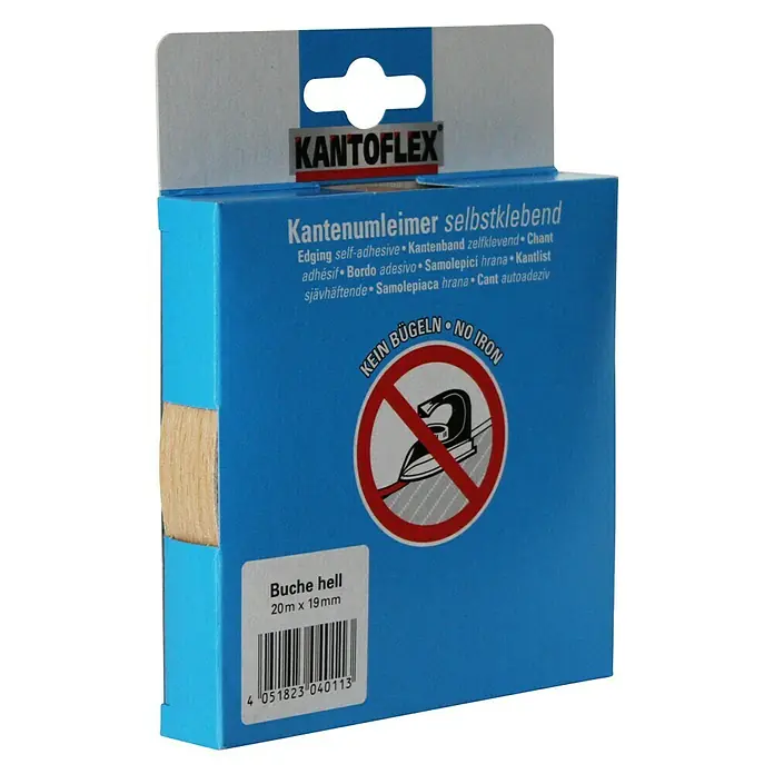 Kantoflex Umleimer - Buche Multiplex, 20 m x 19 mm - Diagonale Ansicht
