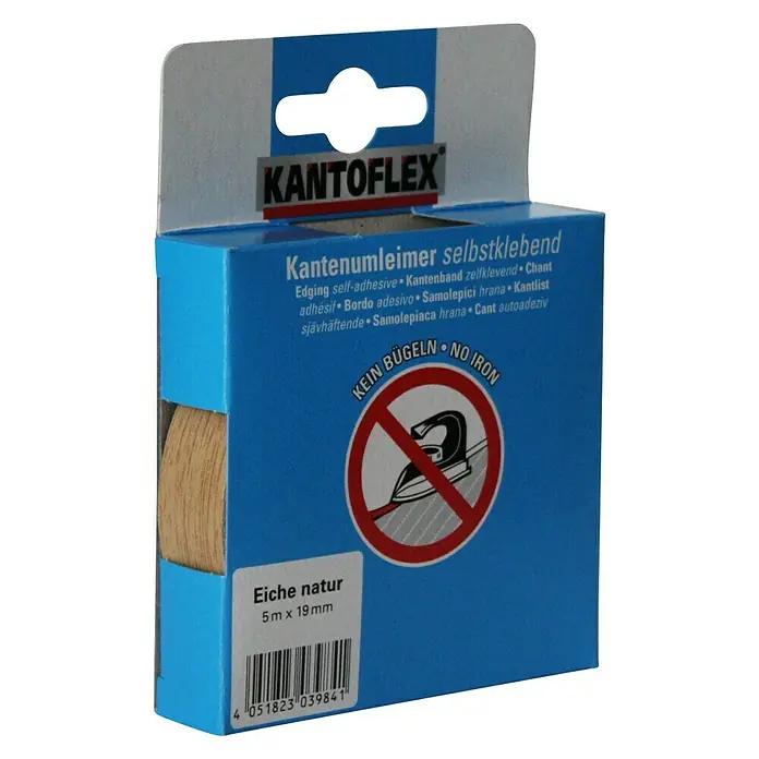 Kantoflex Umleimer - Eiche Natur, 5 m x 19 mm - Diagonale Ansicht