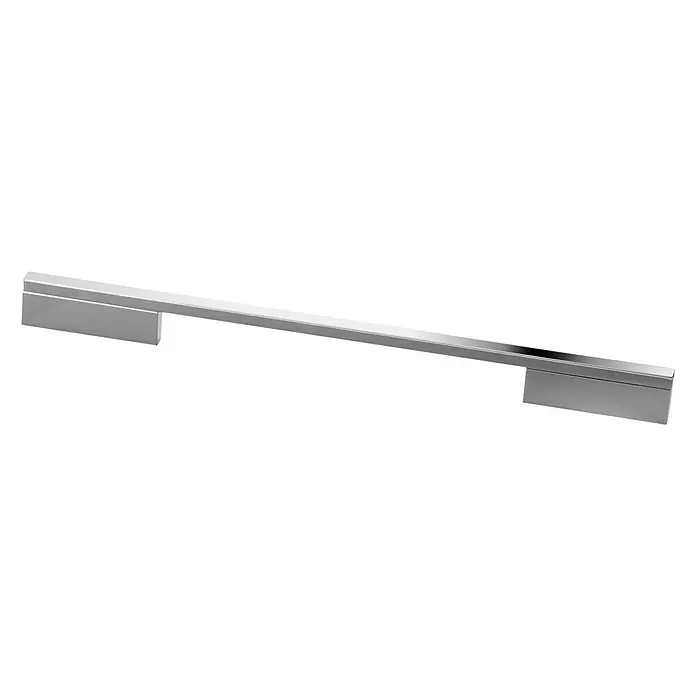 Camargue Stella Seitenschrank - 30,4 x 32,5 x 151,6 cm, 3 Glasböden mit LED-Beleuchtung, Weiß - Diagonale Ansicht