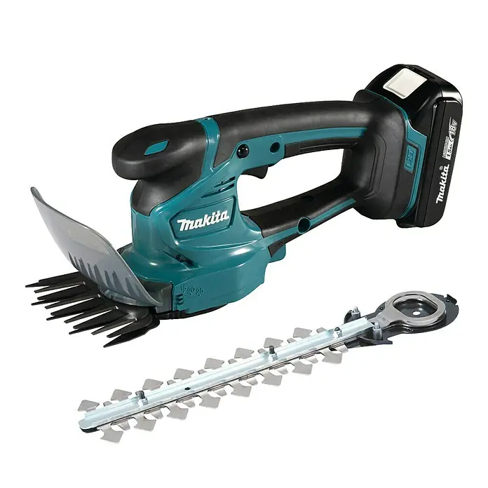 Makita Akku-Grasschere DUM111SYX - 18 V, 1,5 Ah, Anzahl Akkus: 1 Akku - Diagonale Ansicht
