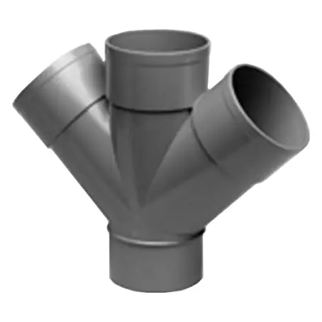 Derivación PVC doble M-H