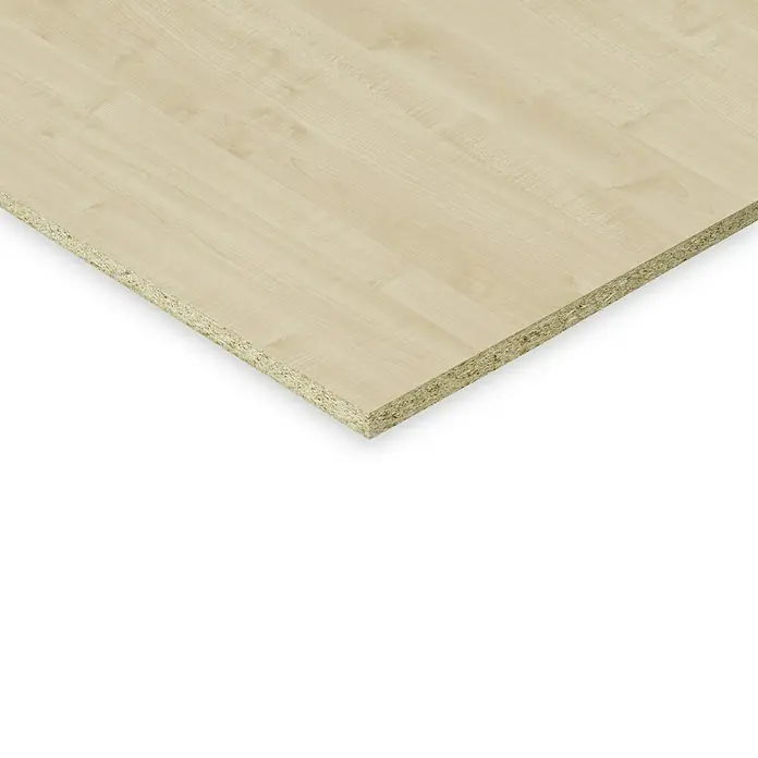 Spanplatte - Ahorn, L x B x S: 280 cm x 207 cm x 19 mm - Detailaufnahme