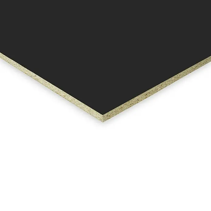 Spanplatte - Schwarz, L x B x S: 280 cm x 207 cm x 19 mm - Detailaufnahme
