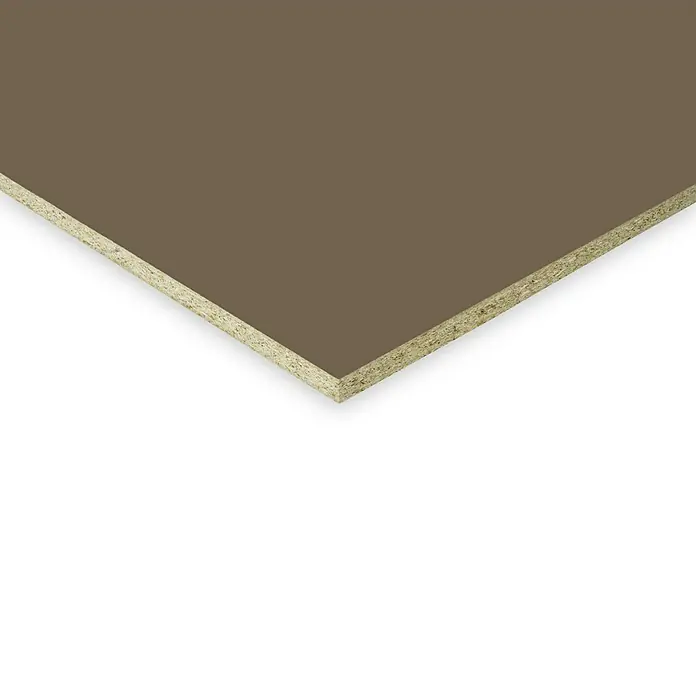 Spanplatte - Mocca, L x B x S: 280 cm x 207 cm x 19 mm - Detailaufnahme