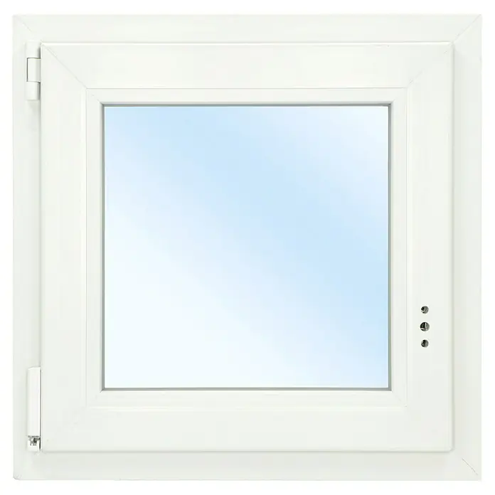 Solid Elements Kunststofffenster Classic Line - B x H: 60 x 60 cm, DIN Anschlag: Links, Weiß - Vorderansicht