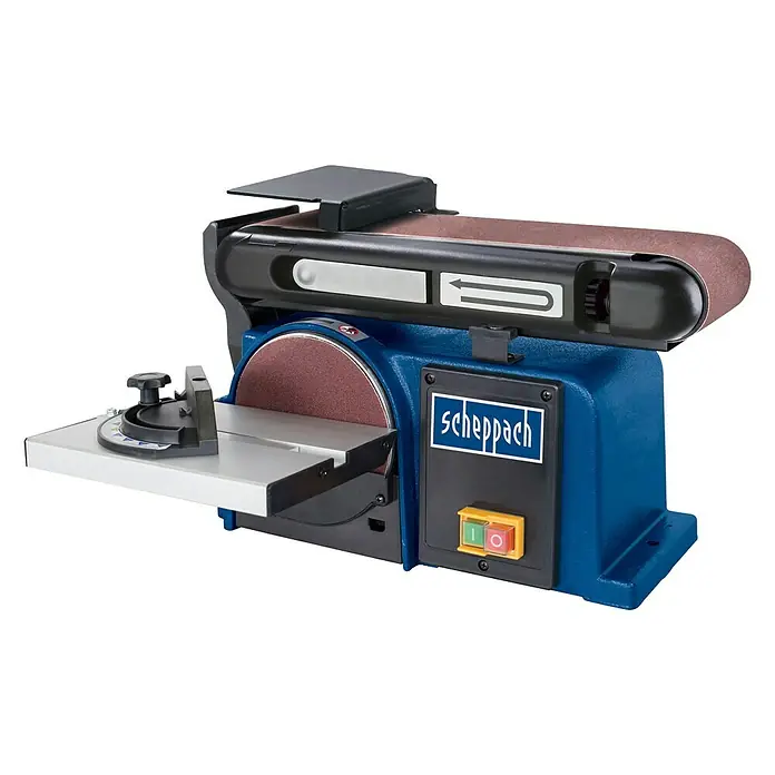 Scheppach Band- & Tellerschleifer BTS 800 - 370 W - Diagonale Ansicht