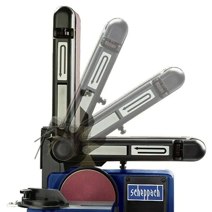 Scheppach Band- & Tellerschleifer BTS 800 - 370 W - Detailaufnahme