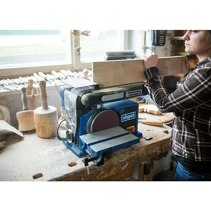 Scheppach Band- & Tellerschleifer BTS 800 - 370 W - Anwendungsbeispiel