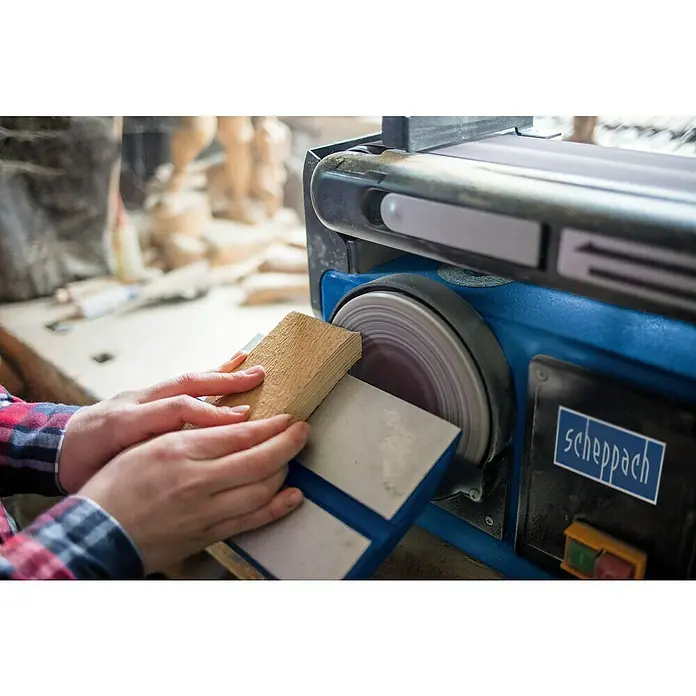 Scheppach Band- & Tellerschleifer BTS 800 - 370 W - Detailaufnahme