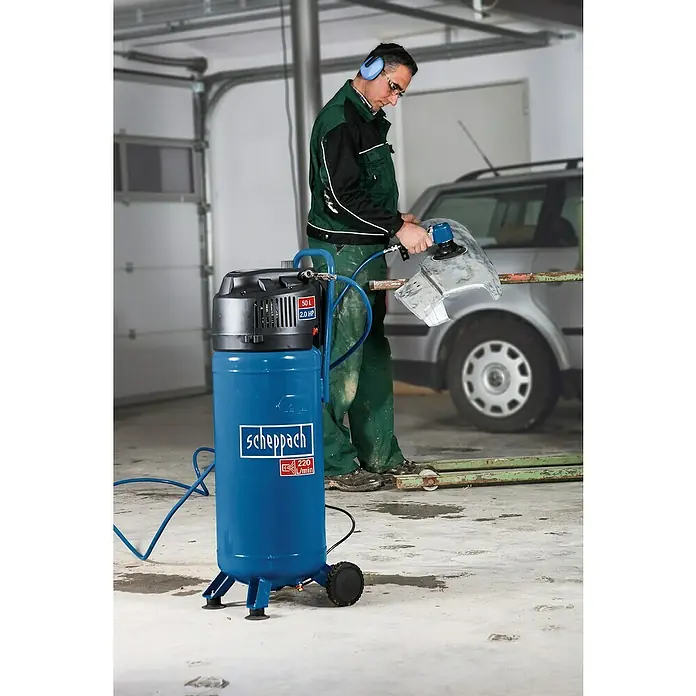 Scheppach Kompressor HC51V - 10 bar, 1,5 kW, Kesselinhalt: 50 l - Anwendungsbeispiel