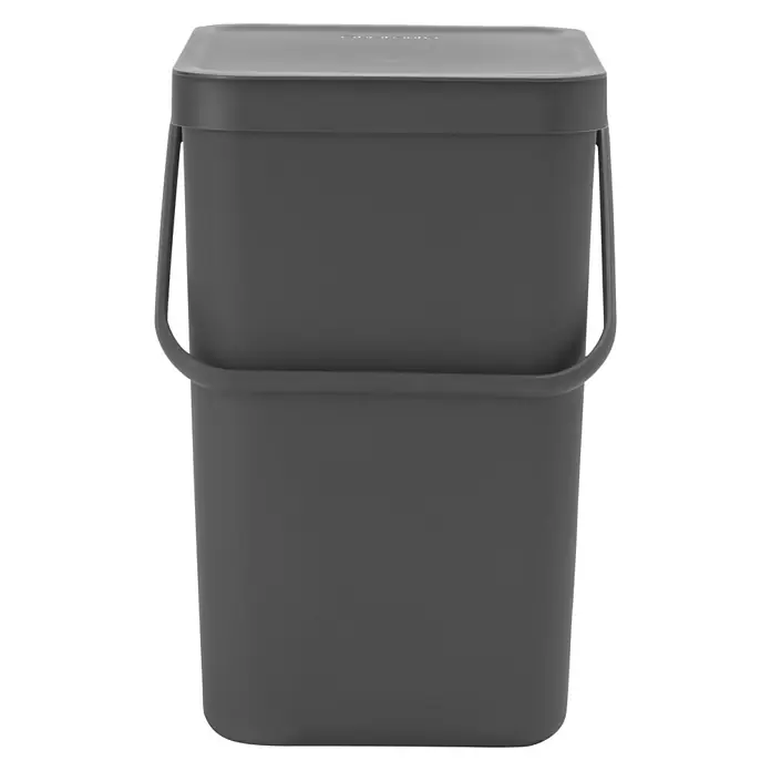 Brabantia Cubo de la basura Sort & Go - 25 l, Gris, Plástico - Vista frontal