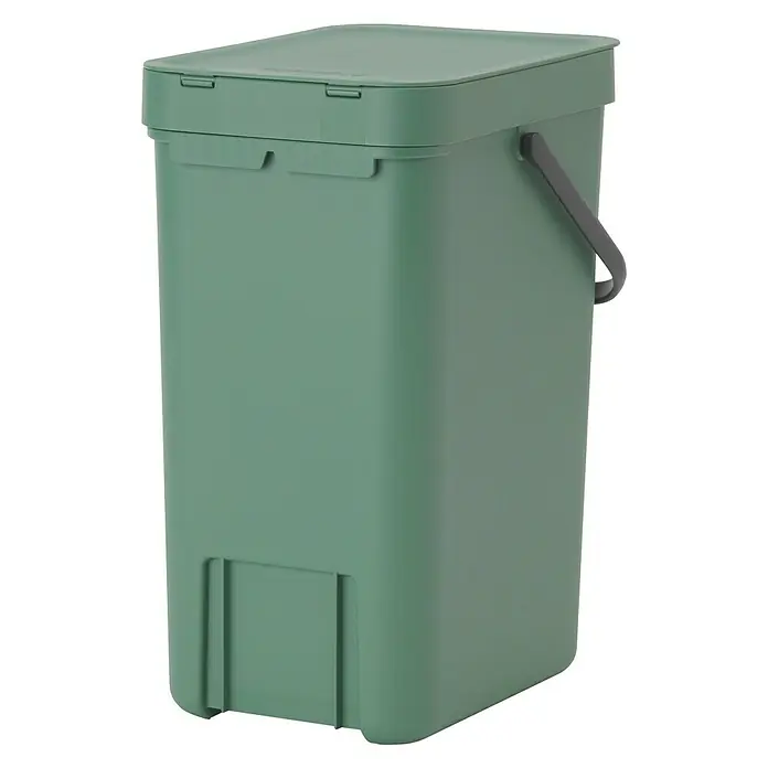 Brabantia Cubo de la basura Sort & Go - 12 l, Verde, Plástico - Vista angular