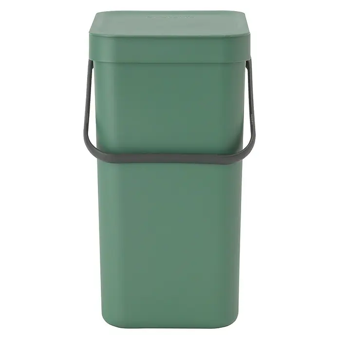 Brabantia Cubo de la basura Sort & Go - 12 l, Verde, Plástico - Vista frontal