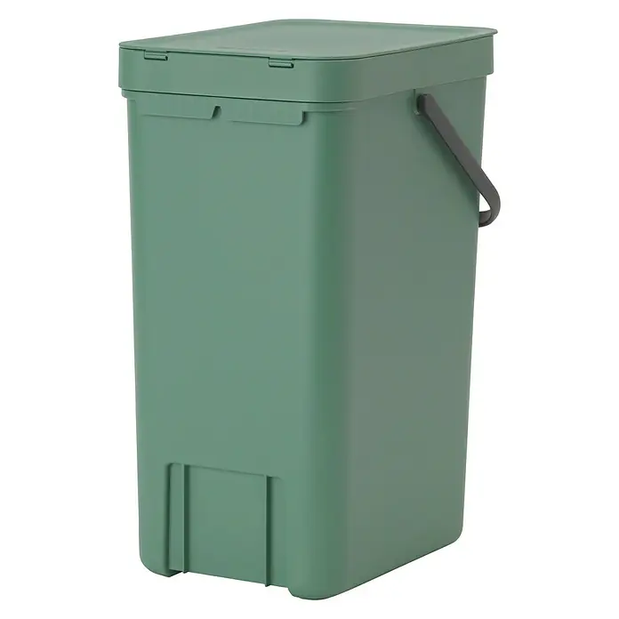 Brabantia Cubo de la basura Sort & Go - 16 l, Verde, Plástico - Vista angular