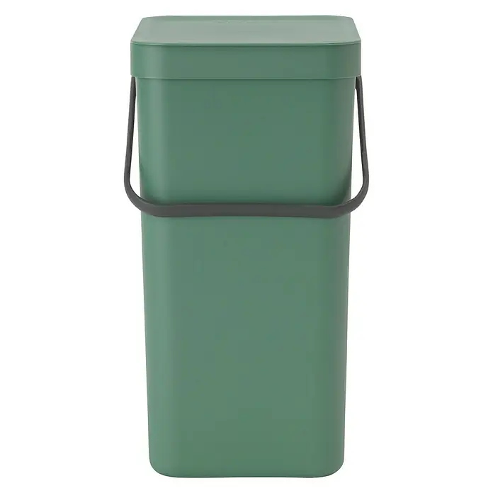 Brabantia Cubo de la basura Sort & Go - 16 l, Verde, Plástico - Vista frontal