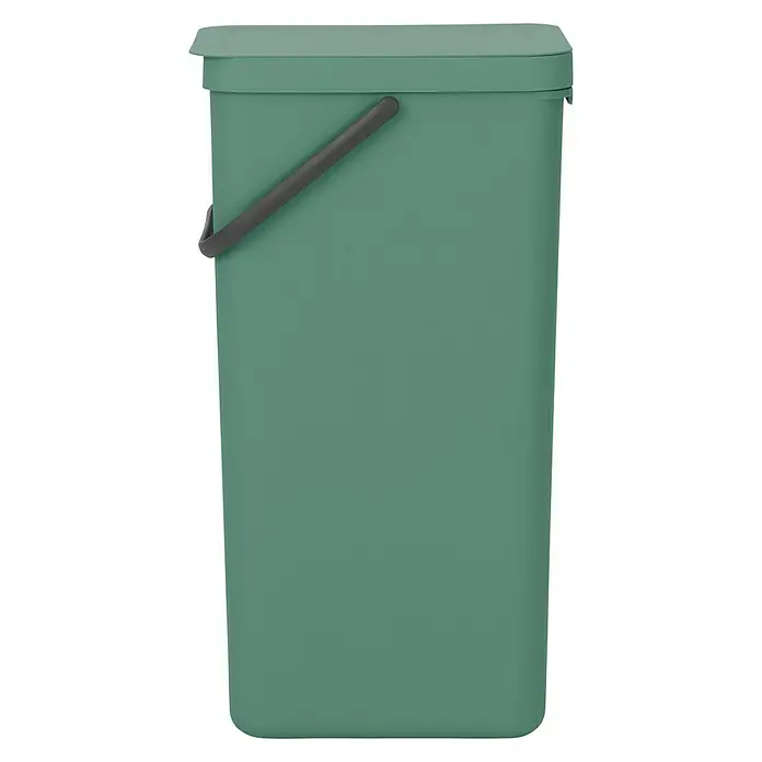 Brabantia Cubo de la basura Sort & Go - 40 l, Verde, Plástico - Vista de perfil izquierdo