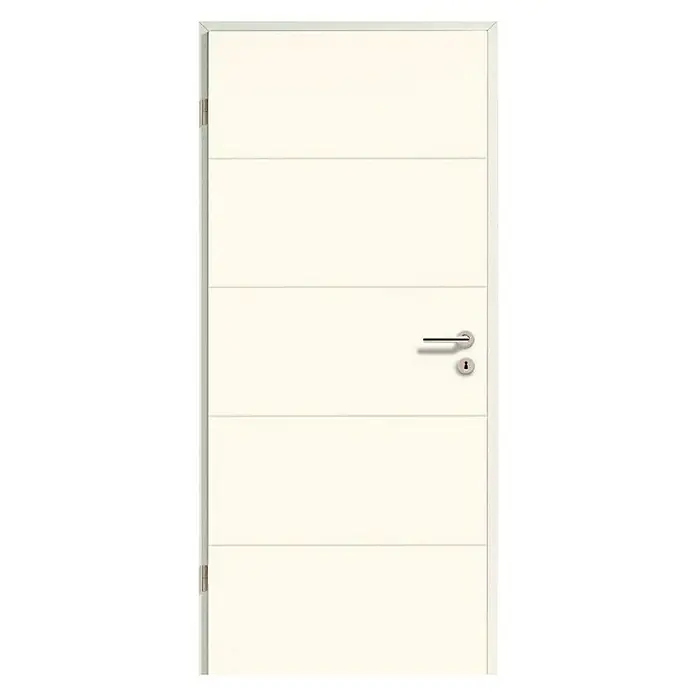 Sobna vrata GetaDoor Aperto Straight Line GA24 - 850 x 2.000 mm, Bijele boje, Središnji položaj: Saće, DIN lijevo - Pogled sprijeda