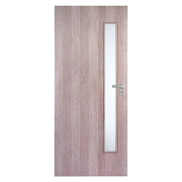 Doornite Sobna vrata Vetro - 850 x 2.000 mm, Bijeli hrast, Središnji položaj: Saće, DIN lijevo - Pogled sprijeda