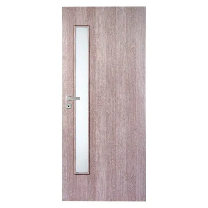 Doornite Sobna vrata Vetro - 850 x 2.000 mm, Bijeli hrast, Središnji položaj: Saće, DIN desno - Pogled sprijeda