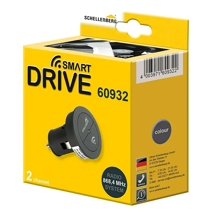 Schellenberg Funk-Autosender Smart Drive - Anzahl Kanäle: 2, 868,4 MHz - Diagonale Ansicht