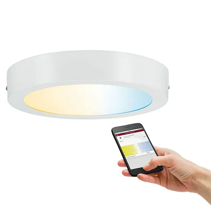 Paulmann Smart Home ZigBee LED-Panel rund Cesena - 13 W, Ø x H: 22,5 x 4 cm, Weiß, Neutralweiß - Anwendungsbeispiel