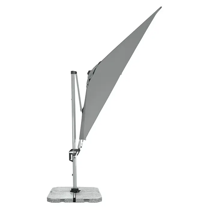 Doppler Active Pendelschirm - Hellgrau, 350 x 260 cm - Rechte Seitenansicht