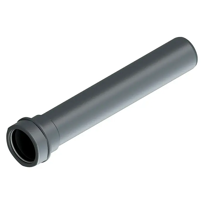 Verlängerungsrohr - Länge: 250 mm, DN 40, Anthrazit - Diagonale Ansicht