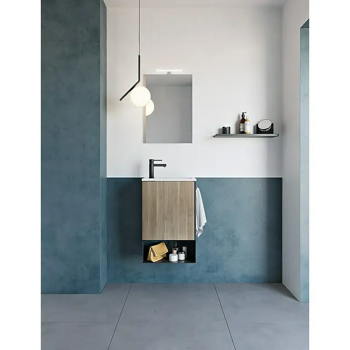 Riva Badmöbel-Set Indus - 46 cm, Birke, Matt - Stimmungsaufnahme