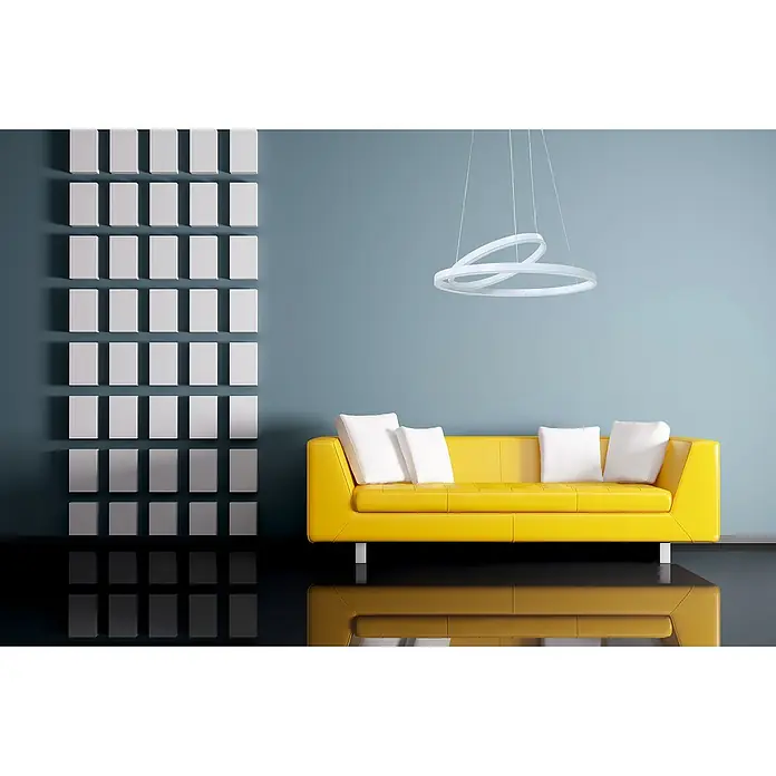 Direct Signs LED-Pendelleuchte Noble - Höhe: 150 cm, Weiß, Durchmesser: 600 mm - Stimmungsaufnahme