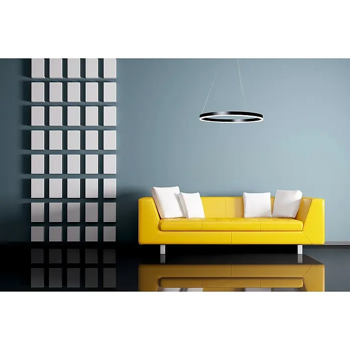 Direct Signs LED-Pendelleuchte Noble - Durchmesser: 600 mm, Schwarz - Stimmungsaufnahme