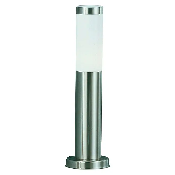 Globo Boston Baliza exterior 45 - 60 W, L x An x Al: 12,7 x 12,7 x 45 cm, Plateado, IP44 - Vista frontal