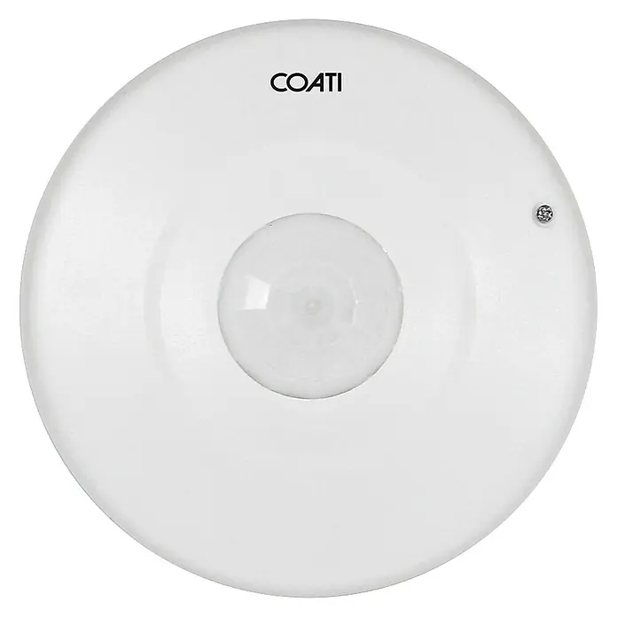 Coati Detector de movimiento por infrarrojos techo - Alcance: 10 m, Rango de detección: 360 °, Blanco - Vista descendente