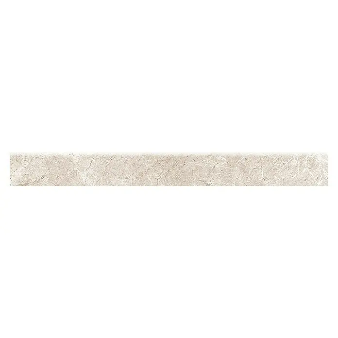 Zócalo cerámico Lione - 8 x 75 cm, Beige - Vista frontal