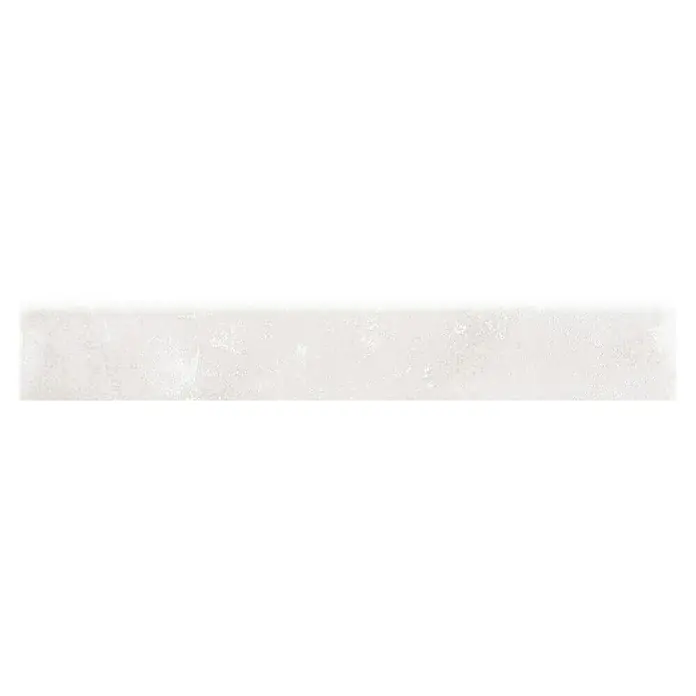 Zócalo cerámico Chester - 8 x 50 cm, Blanco - Vista frontal