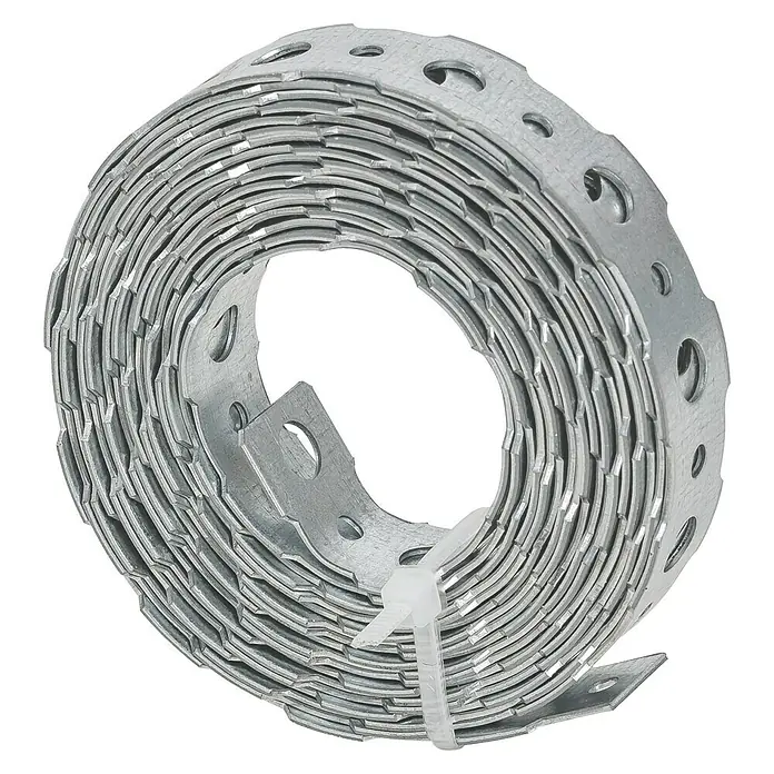Stabilit Montageband - L x B: 10 m x 16 mm, Stärke: 0,9 mm, Verzinkt, Stahl - Diagonale Ansicht