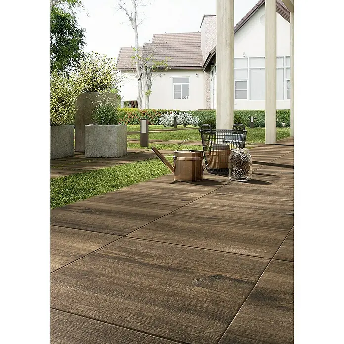 Marazzi Terrassenfliese E20T Harmonie - 60 x 60 x 2 cm, Zeder, Matt - Stimmungsaufnahme