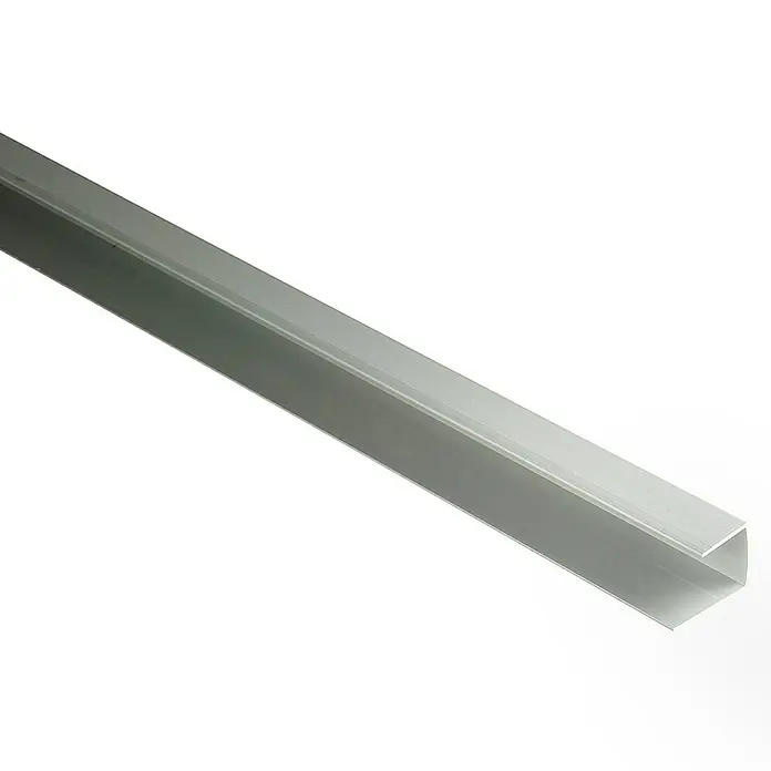 Kovalex Einfassprofil - Geeignet für: WPC-Terrassendielen, 250 x 4,2 x 2,8 cm, Aluminium - Detailaufnahme