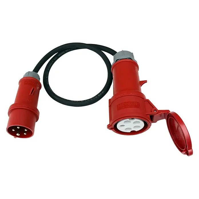 Mennekes CEE-Adapterleitung - 16/32 A, 400 V, 5-polig - Ansicht von oben